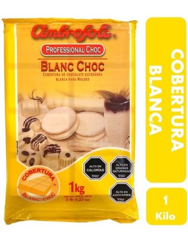 Chocolate Sucedáneo Blanco Ambrosoli Blanc Choc para Moldeo 1 Kg.