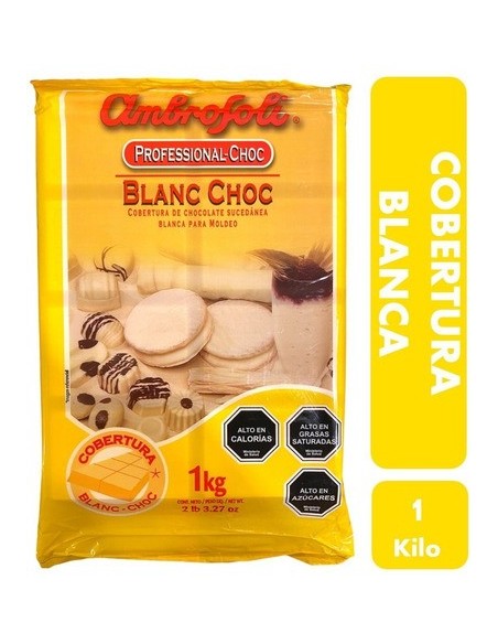 Chocolate Sucedáneo Blanco Ambrosoli Blanc Choc para Moldeo 1 Kg.