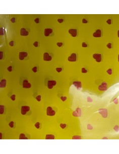 PAPEL ALFAJOR PERLECENTE AMARILLO CON DISEÑO