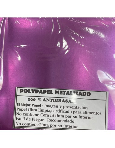 PAPEL ALFAJOR METALIZADO MORADO