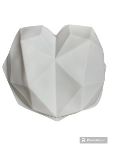 MOLDE DE SILICONA CORAZON DIAMANTE