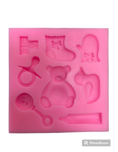 MOLDE DE SILICONA PARA FONDANT BABY