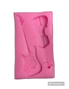 MOLDE PARA FONDANT GUITARRA