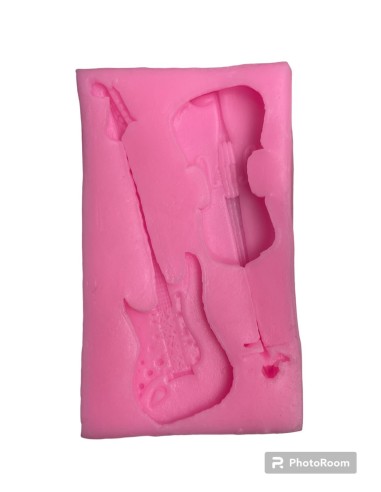 MOLDE PARA FONDANT GUITARRA