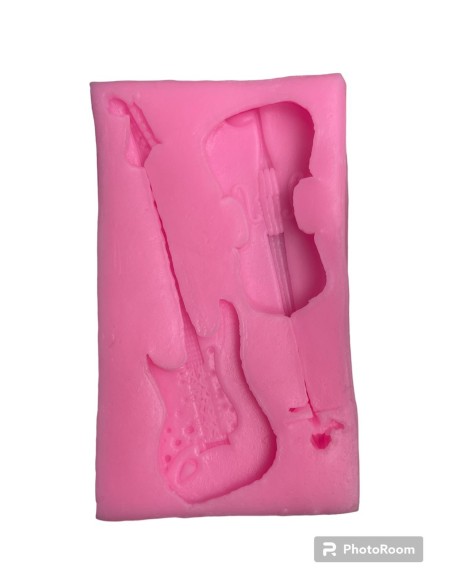 MOLDE PARA FONDANT GUITARRA