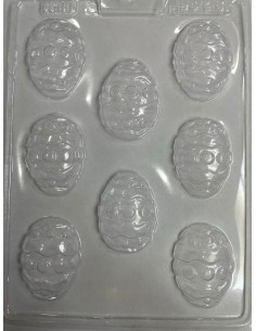 MOLDE DE HUEVO PARA CHOCOLATE CON DISEÑO