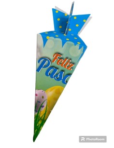 CAJA PERU CON DISEÑO DE PASCUA