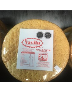MASA MIL HOJA REDONDA DE 20 CM