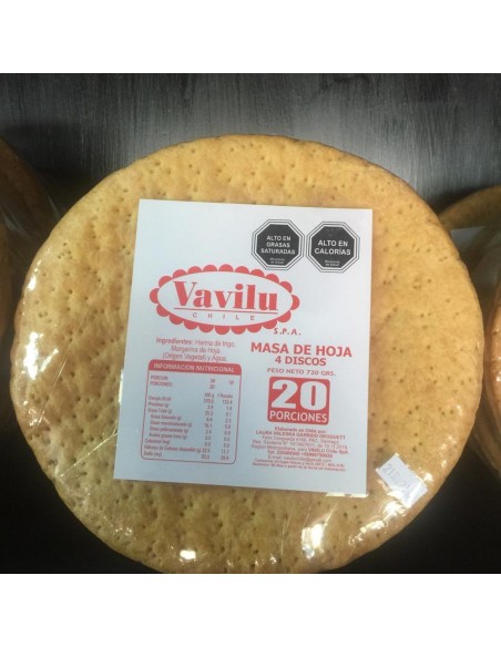 MASA MIL HOJA REDONDA DE 20 CM