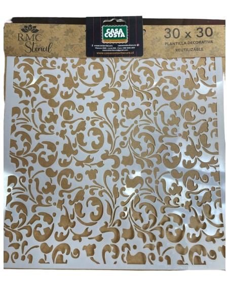 STENCIL 30X30 CM REUTILIZABLE