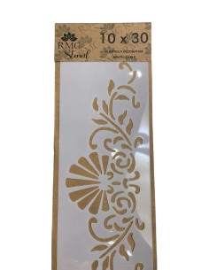 STENCIL CON DISEÑO DE 10X30 CM