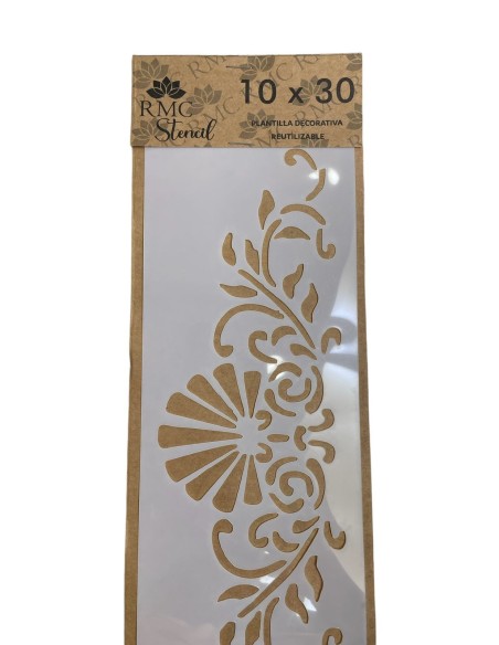 STENCIL CON DISEÑO DE 10X30 CM