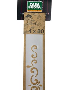 STENCIL CON DISEÑO 4X30 CM