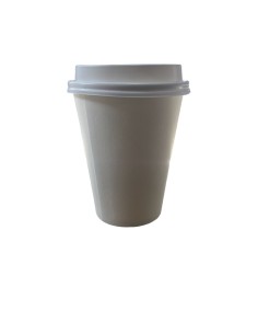 VASO CON TAPA POLIPAPEL 10 UNIDADES BLANCO 2