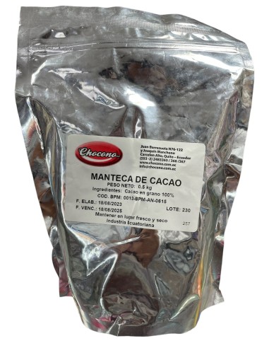 MANTECA DE CACAO DE 500GR