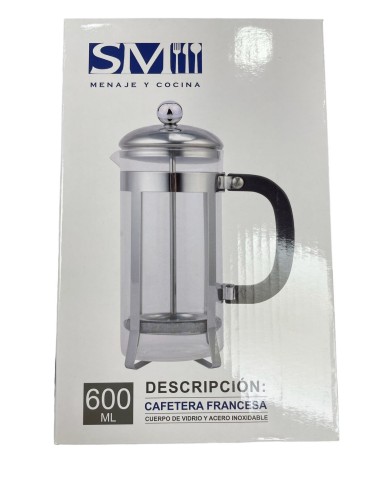 CAFETERA FRANCESA DE 600 ML