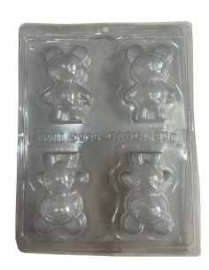 MOLDE BWB 3D PARA CHOCOLATE 4 OSITOS