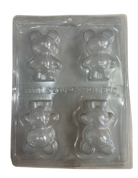 MOLDE BWB 3D PARA CHOCOLATE 4 OSITOS