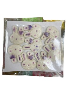 DECORACION PASTILLAJE  CONEJITOS EN AZUCAR