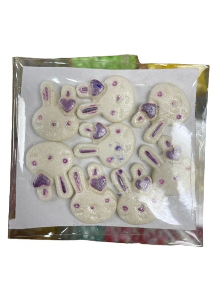 DECORACION PASTILLAJE  CONEJITOS EN AZUCAR