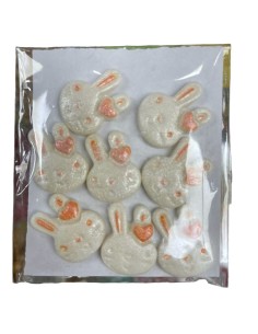 DECORACION PASTILLAJE EN AZUCAR DE CONEJITOS