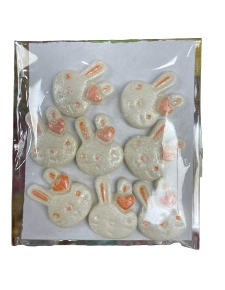 DECORACION PASTILLAJE EN AZUCAR DE CONEJITOS