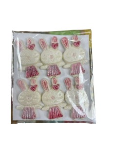 DECORACION PASTILLAJE EN AZUCAR DE CONEJITOS