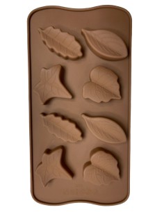 MOLDE DE SILICONA CON DISEÑO DE HOJA