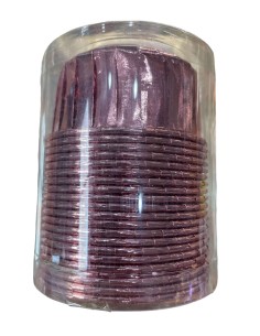 CAPSULA PARA CUPCAKE ROSADA DE 8 CM