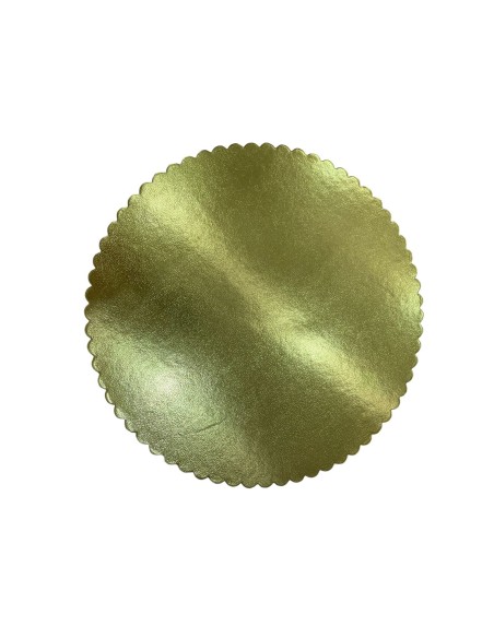 BANDEJA DORADA ONDULADA DE 35 CM