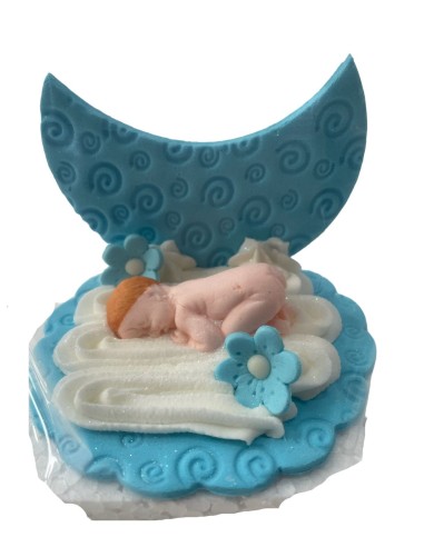 FIGURA BEBE LUNA AZUL