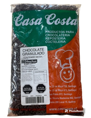 CHOCOLATE GRANULADO DE 500GR