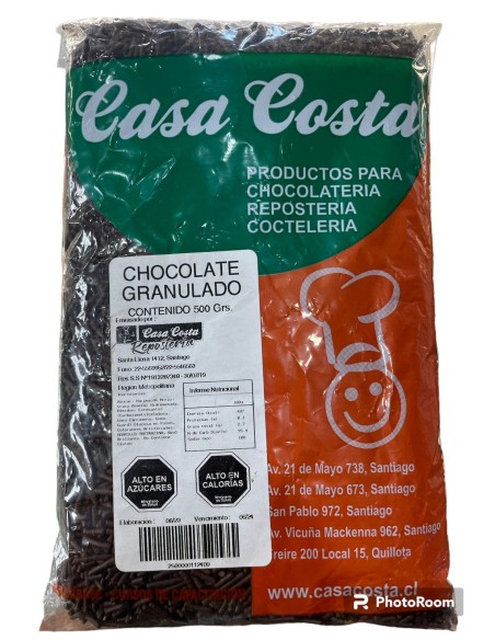 CHOCOLATE GRANULADO DE 500GR