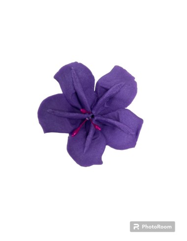 DECORACION FLOR MORADA