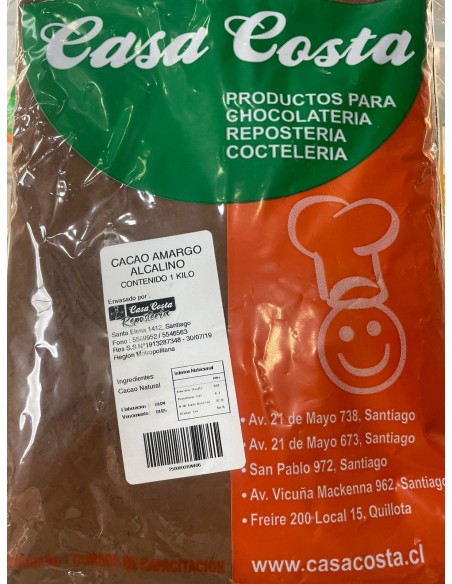 CACAO AMARGO ALCALINO DE 1 KG