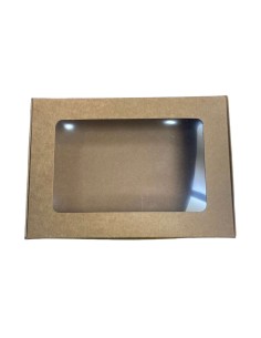 CAJA CAFE CON VENTANA DE 20X14X3,5 CM