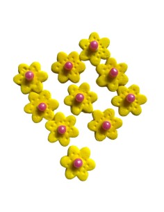 DECORACION FLORES AMARILLAS