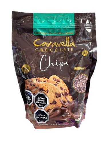 CHIPS DE CHOCOLATE CARAVELLA DE 1 KG