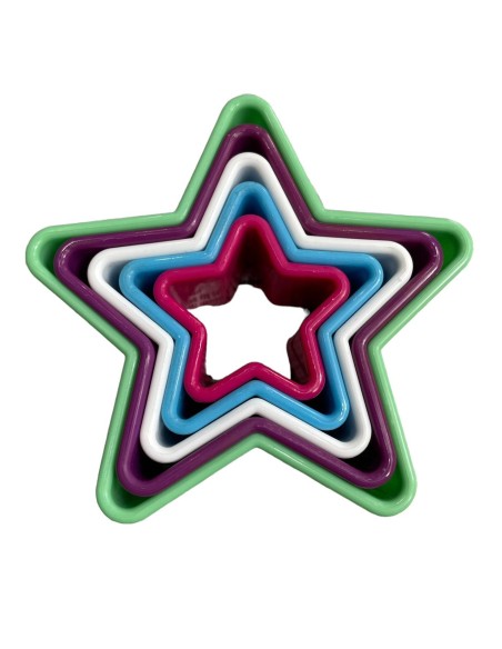 CORTANTE ESTRELLA PLASTICO DE GALLETA