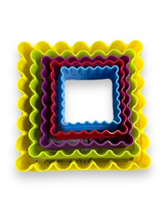 CORTANTE GALLETA PLASTICO CUADRADO