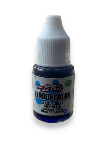 COLORANTE JELLY COLOR AZUL CIELO PARA AEROGRAFO DE 10 ML 10 ML