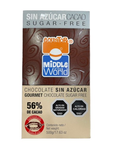 CHOCOLATE CHOCONO DE 56% CACAO SIN AZUCAR