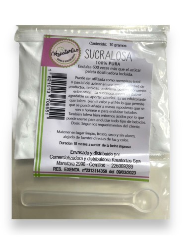 SUCRALOSA DE 10 GR