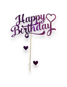TOPPER  FELIZ CUMPLEAÑOS