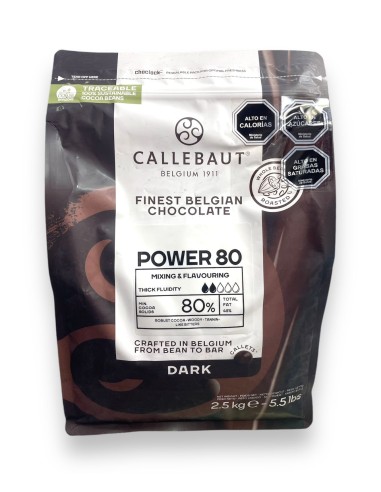 CALLEBAUT POWER 80% CACA0 2,5 KILOS