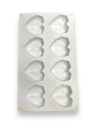 MOLDE DE SILICONA DE CORAZON 3D