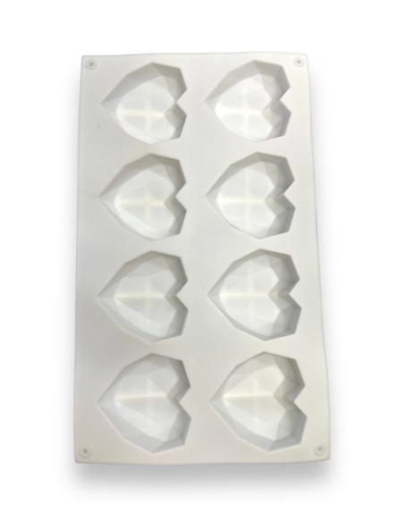 MOLDE DE SILICONA DE CORAZON 3D