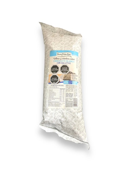 RELLENO DE CHOCOLATE BLANCO CON GALLETA DE 1 KG