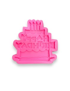 MOLDE DE SILICONA FELIZ CUMPLEAÑOS