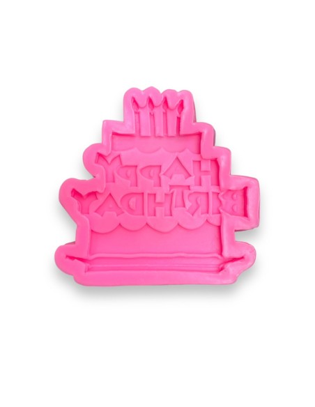 MOLDE DE SILICONA FELIZ CUMPLEAÑOS